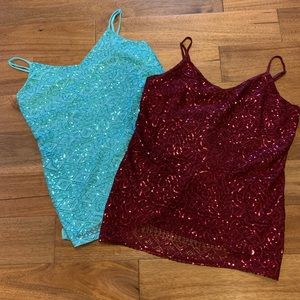 Vanity Spaghetti Strap 2 Tops Size XL